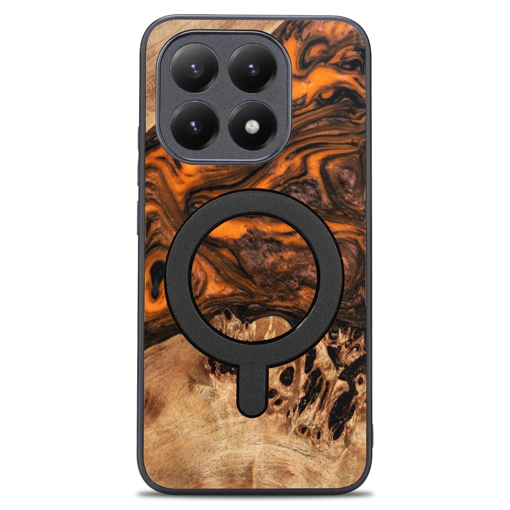 Etui Bewood Unique do Xiaomi 15T - Orange z MagSafe (1)