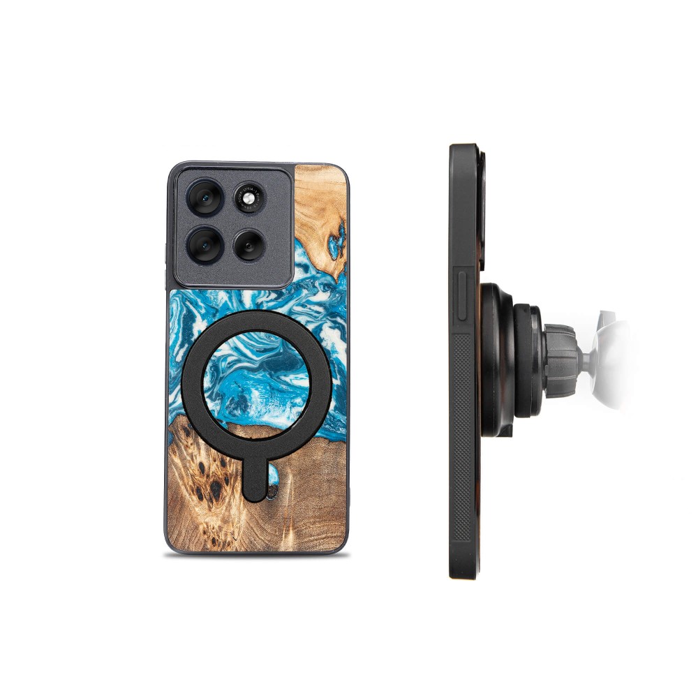 Etui Bewood Unique do Motorola G56 5G - Planets - Uran z MagSafe (2)