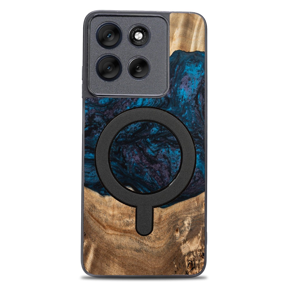 Etui Bewood Unique do Motorola G56 5G - Planets - Neptun z MagSafe (1)
