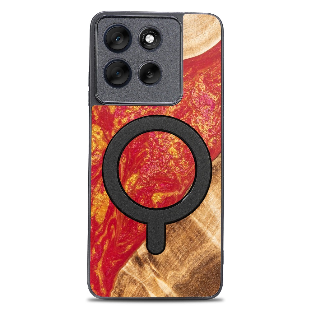 Bewood Resin Case for Motorola G56 5G - Neons - Paris with MagSafe (1)
