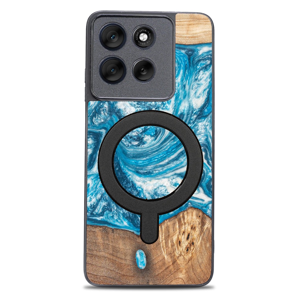 Etui Bewood Unique do Motorola G86 5G - Planets - Uran z MagSafe (1)
