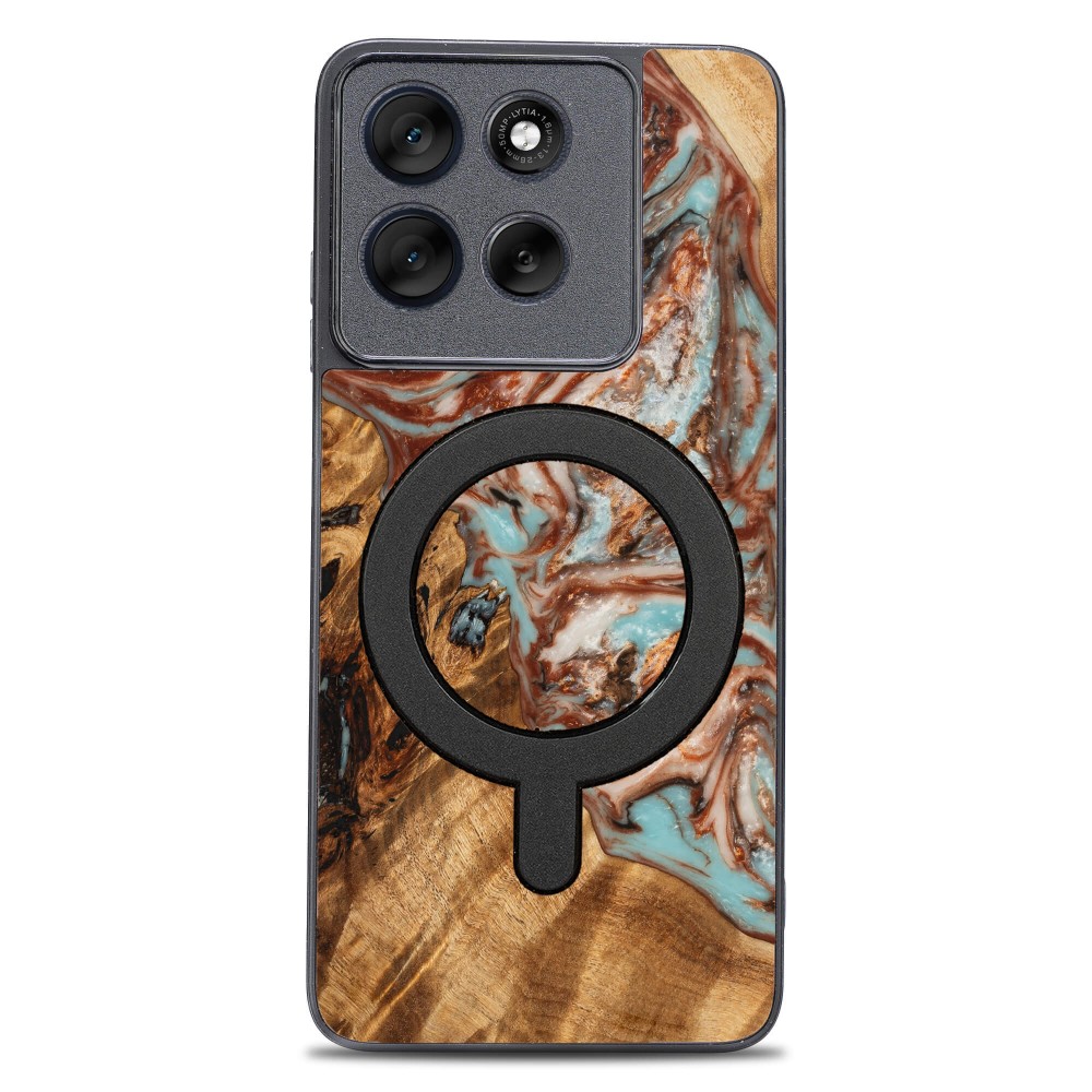 Etui Bewood Unique do Motorola G86 5G - Planets - Jowisz z MagSafe (1)
