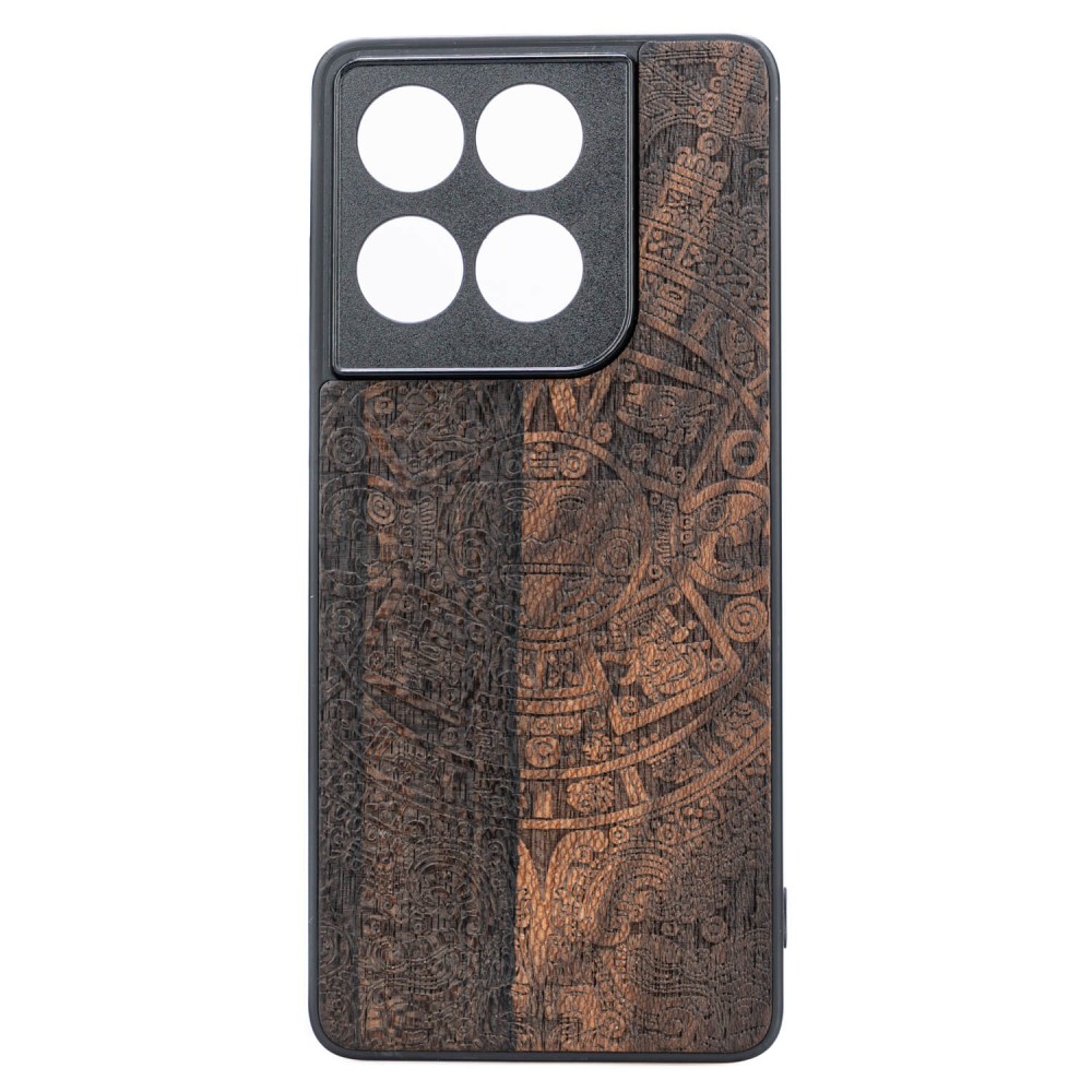Drewniane Etui Bewood do Motorola Edge 70 KALENDARZ AZTECKI ZIRICOTE (1)