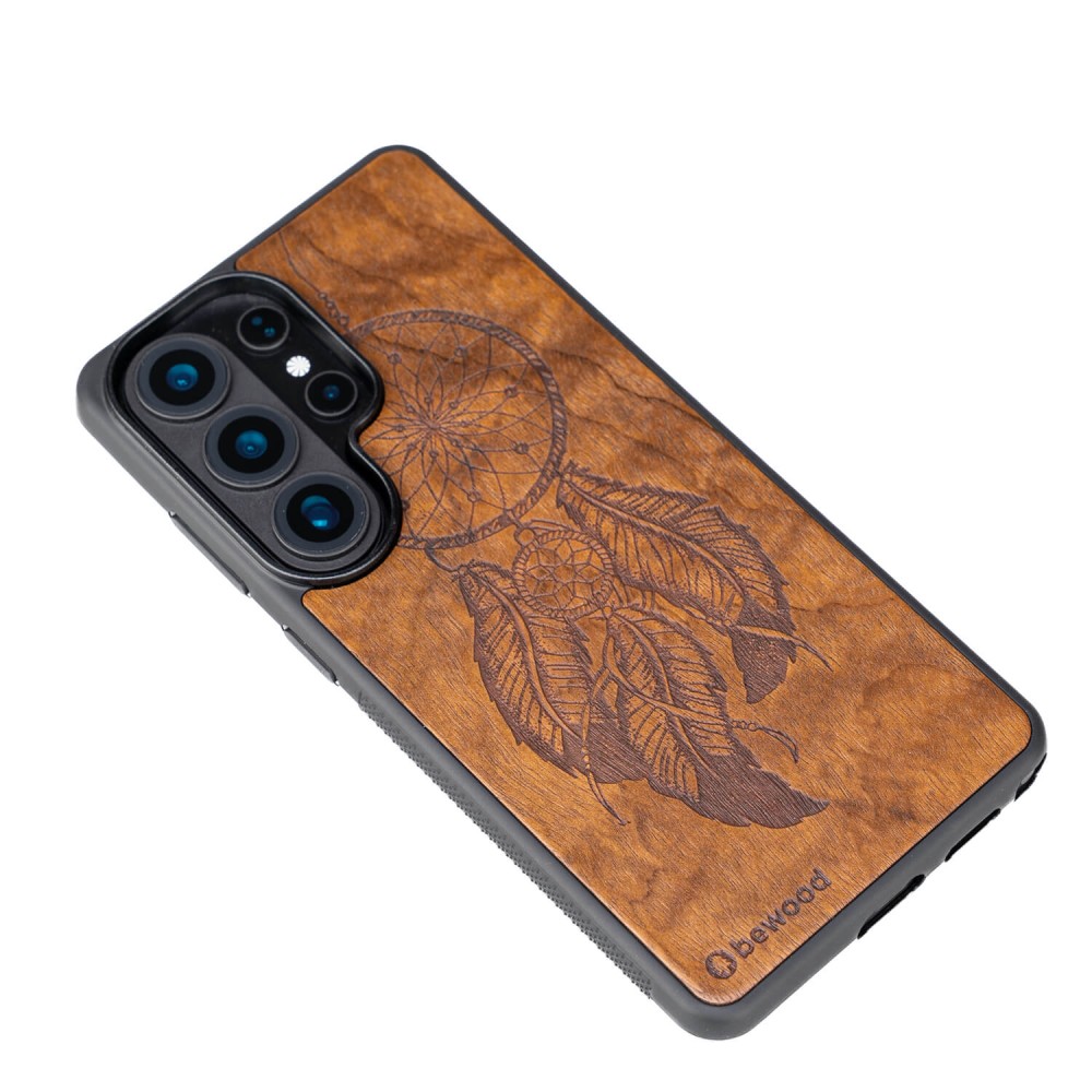 Drewniane Etui Bewood do Samsung Galaxy S26 Ultra ŁAPACZ SNÓW IMBUIA (3)