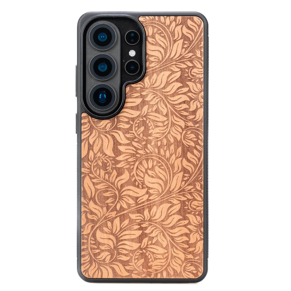 Drewniane Etui Bewood do Samsung Galaxy S26 Ultra LIŚCIE JABŁOŃ (1)