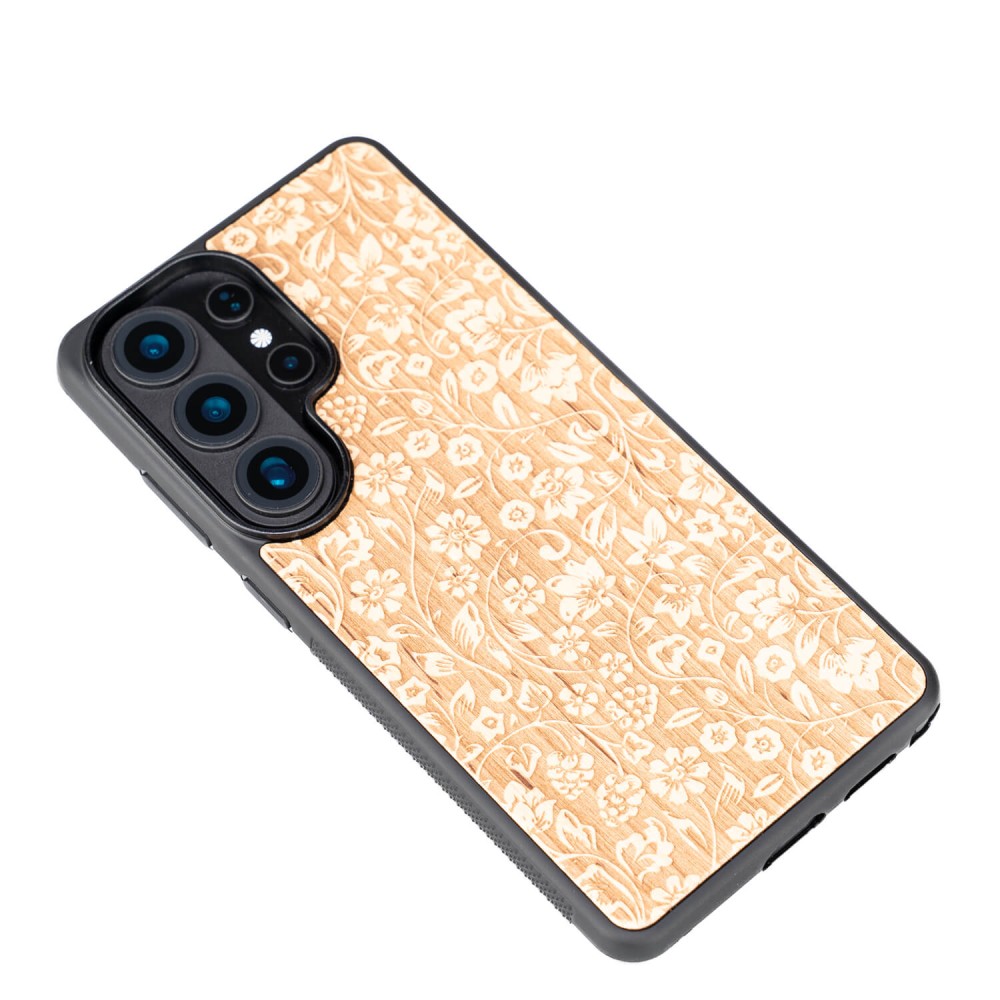 Drewniane Etui Bewood do Samsung Galaxy S26 Ultra KWIATY POLNE ANIEGRE (3)
