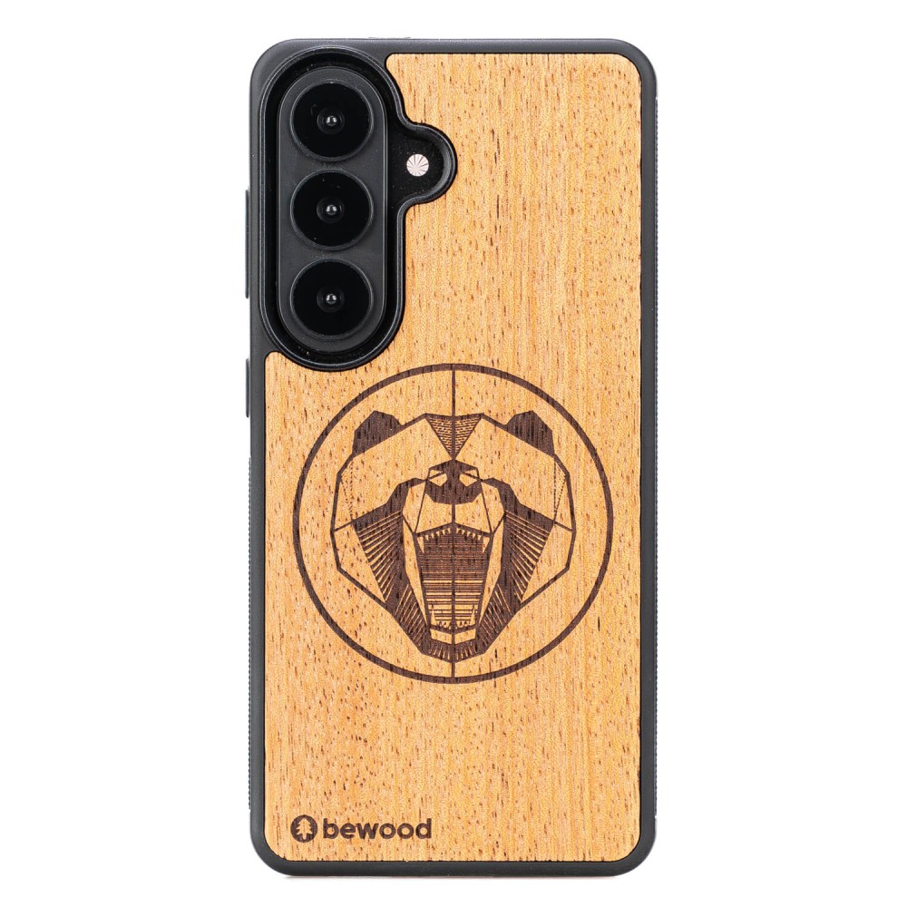 Drewniane Etui Bewood do Samsung Galaxy S26 NIEDŹWIEDŹ MERBAU (1)