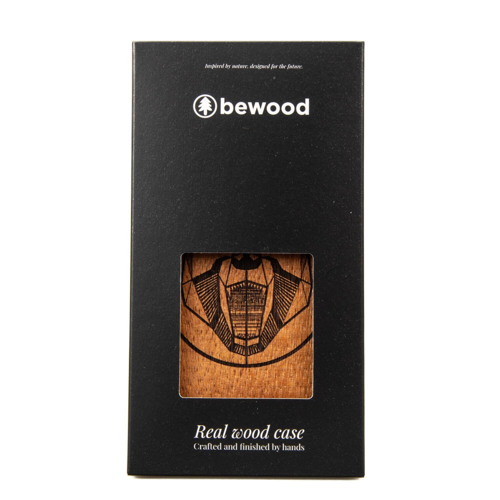 Drewniane Etui Bewood do Samsung Galaxy S26 Plus NIEDŹWIEDŹ MERBAU (4)
