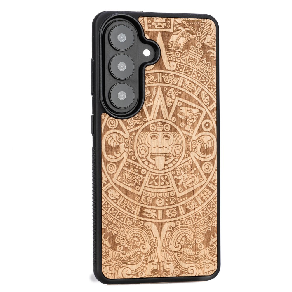 Drewniane Etui Bewood do Samsung Galaxy S26 Plus KALENDARZ AZTECKI ANIEGRE (2)