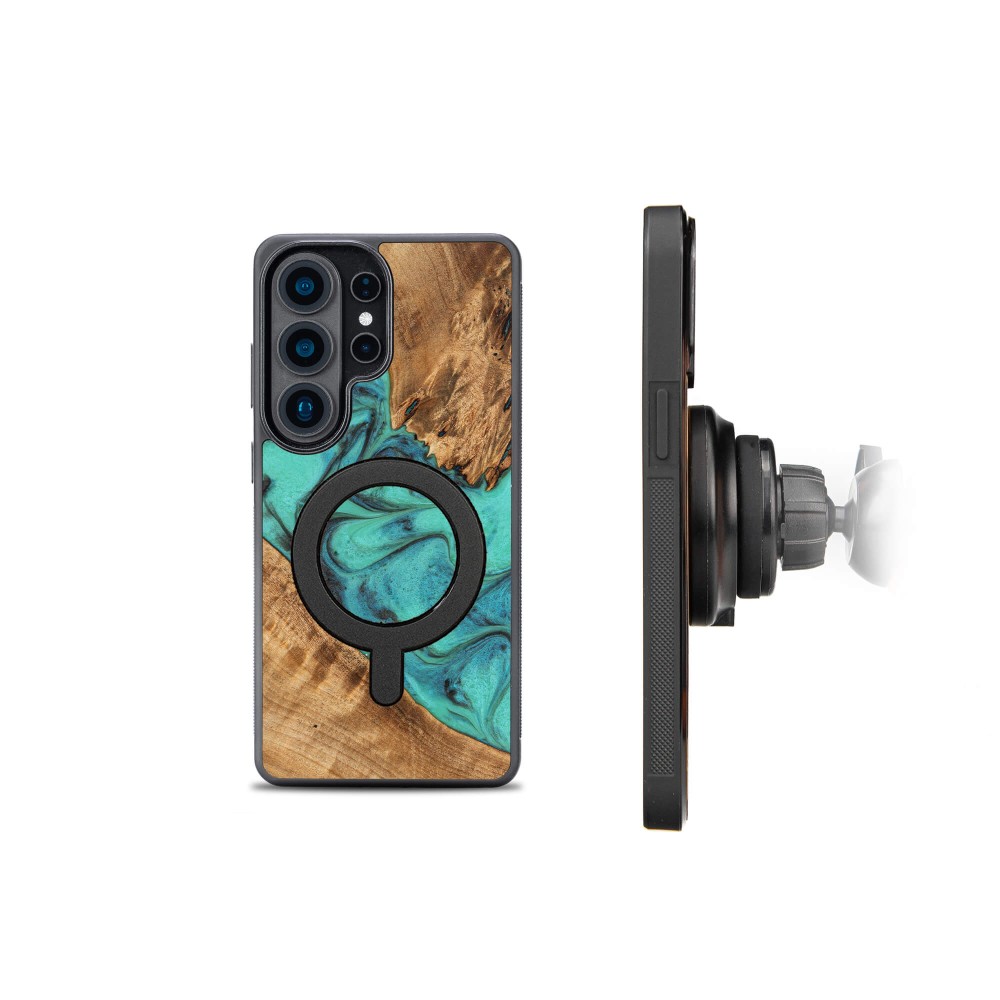 Bewood Resin Case for Samsung Galaxy S26 Ultra - Turquoise with MagSafe (2)