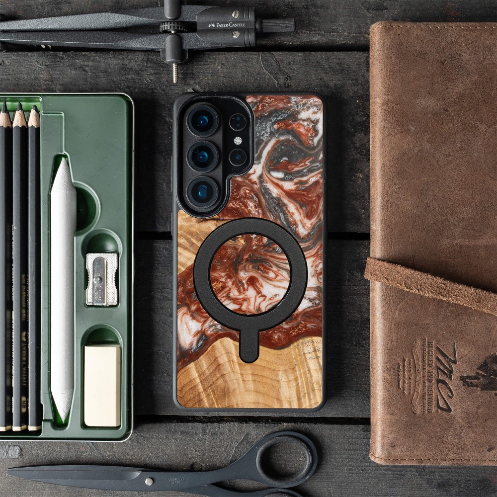 Etui Bewood Unique do Samsung Galaxy S26 Ultra - Planets - Wenus z MagSafe (3)