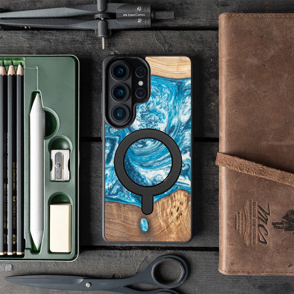 Etui Bewood Unique do Samsung Galaxy S26 Ultra - Planets - Uran z MagSafe (3)