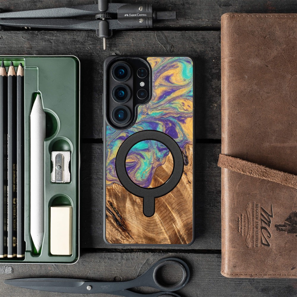 Etui Bewood Unique do Samsung Galaxy S26 Ultra - Planets - Merkury z MagSafe (3)