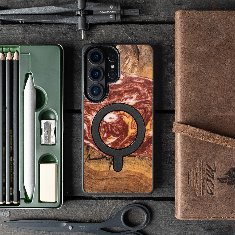 Bewood Resin Case for Samsung Galaxy S26 Ultra - Planets - Mars with MagSafe (3)