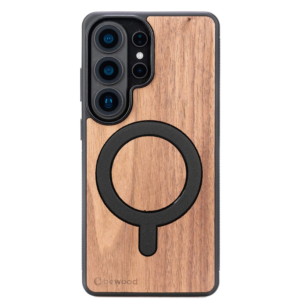 Drewniane Etui Bewood do Samsung Galaxy S26 Ultra ORZECH AMERYKAŃSKI z MagSafe (1)
