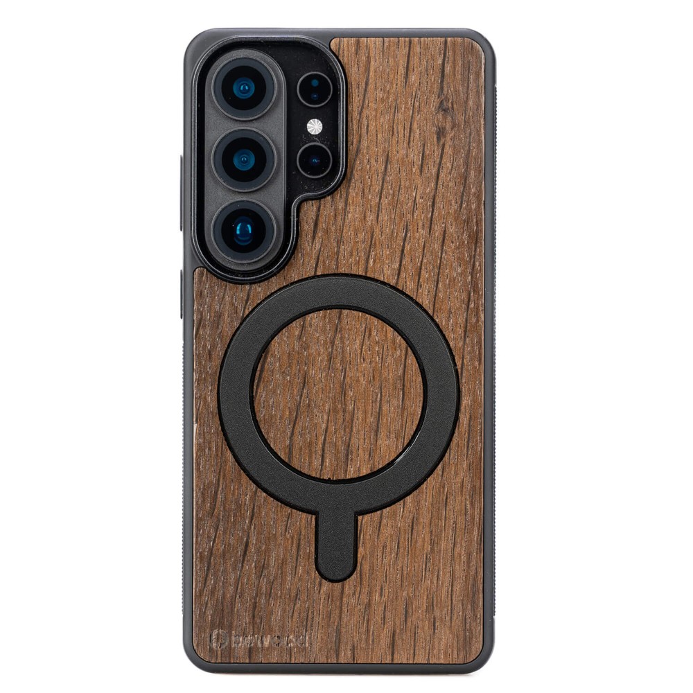 Drewniane Etui Bewood do Samsung Galaxy S26 Ultra DĄB WĘDZONY z MagSafe (1)