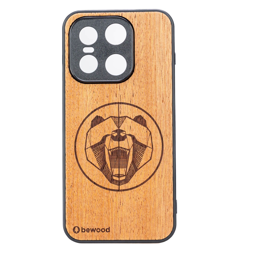 Drewniane Etui Bewood do OnePlus 15 NIEDŹWIEDŹ MERBAU (1)