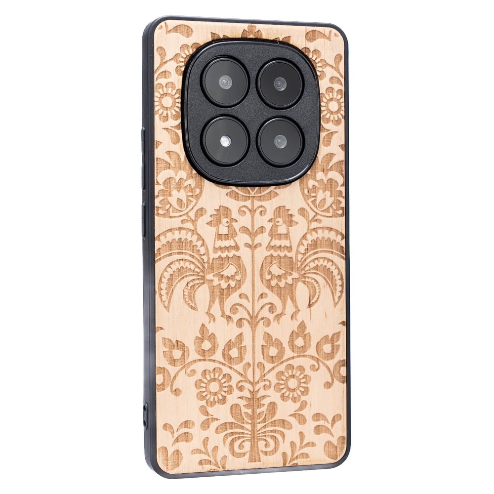 KLON ASORTYMENTU Drewniane Etui Bewood do Xiaomi Redmi Note 15 Pro 5G POLSKI FOLK ANIEGRE (2)