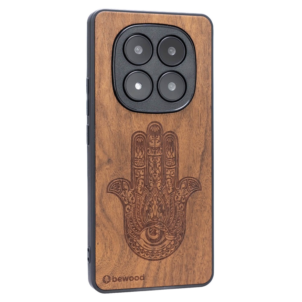 Drewniane Etui Bewood do Xiaomi Redmi Note 15 Pro 5G HAMSA IMBUIA (2)