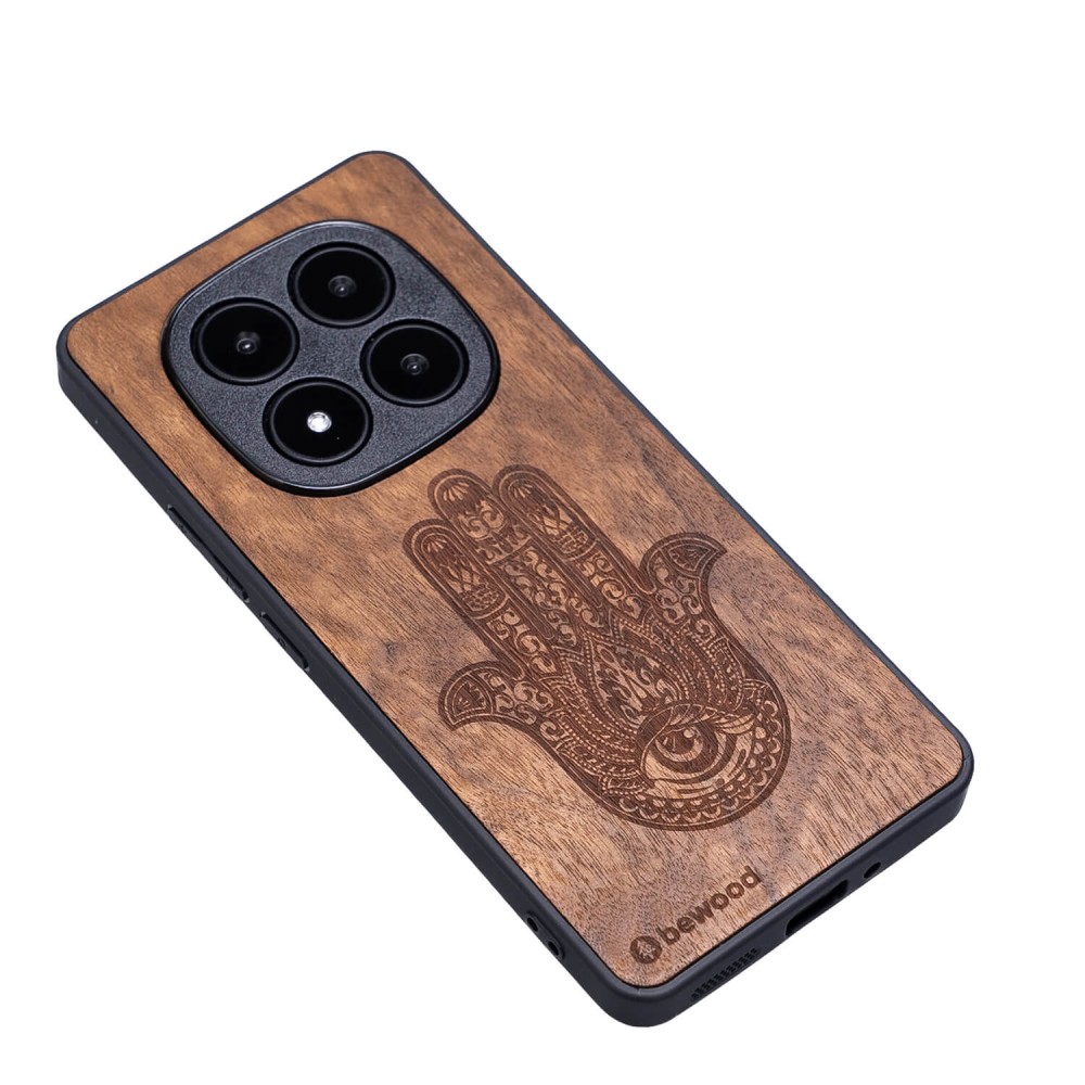 Drewniane Etui Bewood do Xiaomi Redmi Note 15 5G HAMSA IMBUIA (3)
