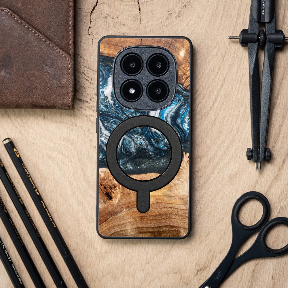 Etui Bewood Unique do Xiaomi Redmi Note 15 5G - Planets - Ziemia z MagSafe (3)