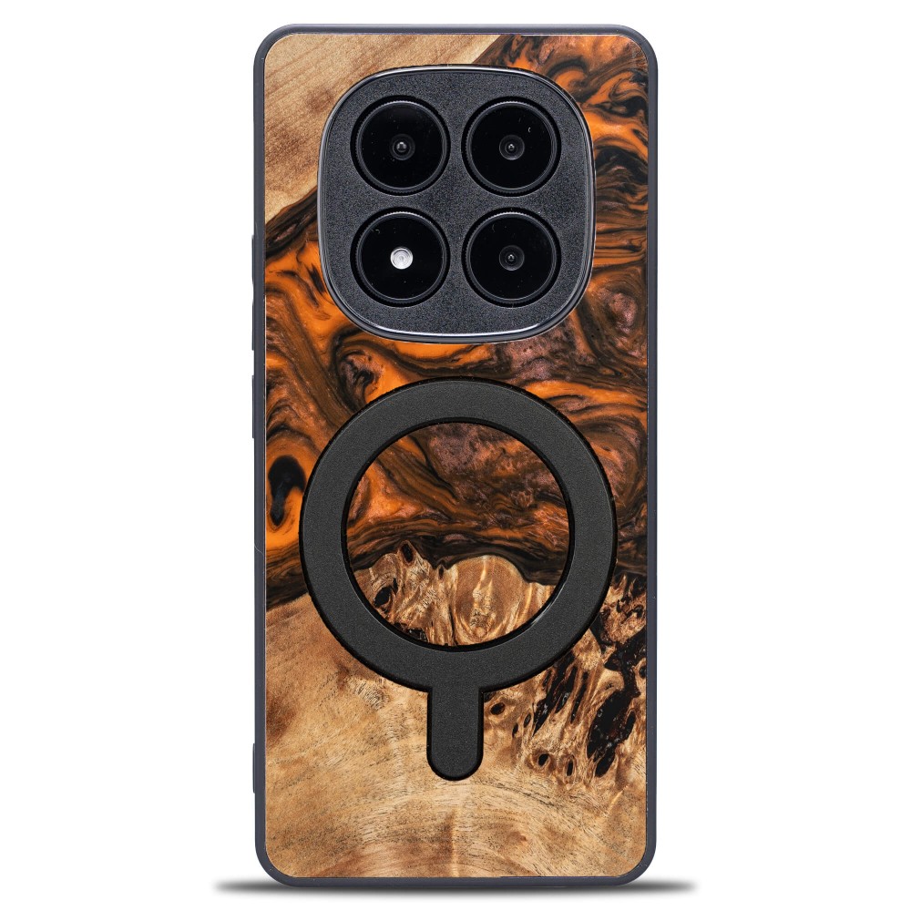 Etui Bewood Unique do Xiaomi Redmi Note 15 5G - Orange z MagSafe (1)