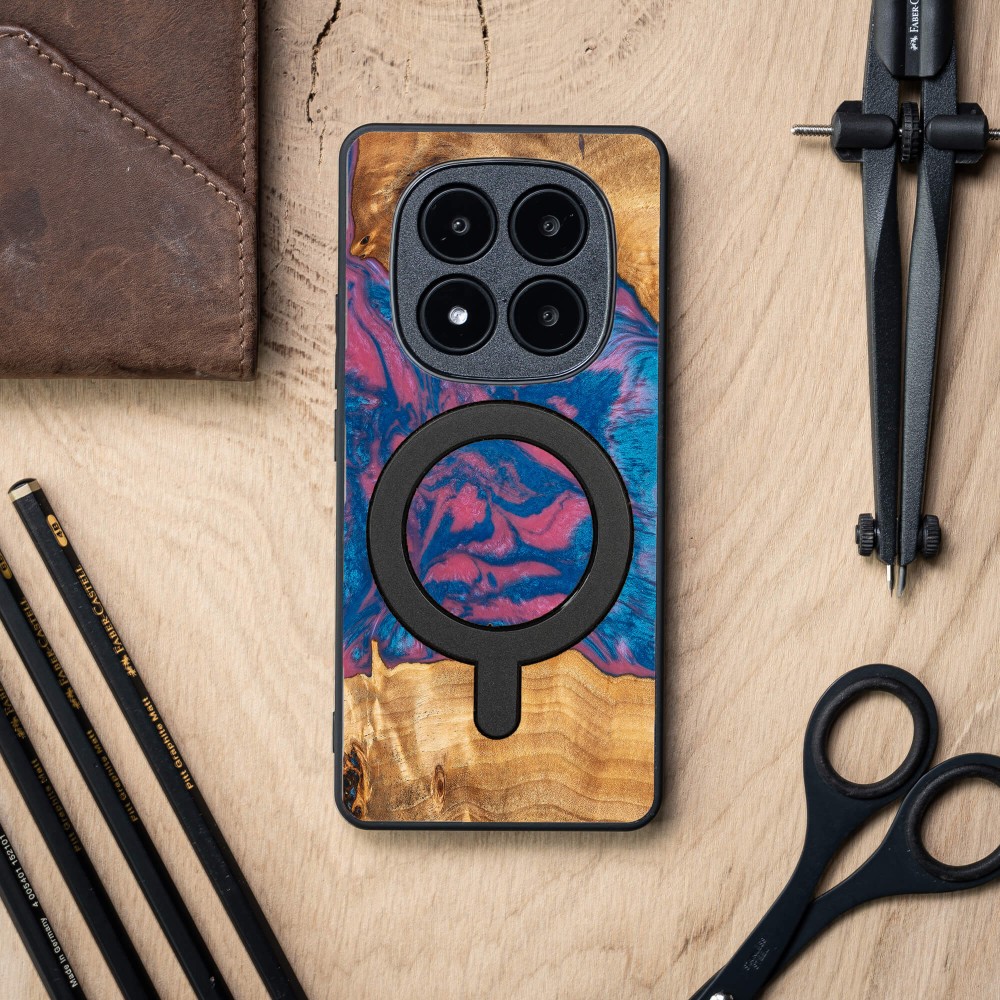 Etui Bewood Unique do Xiaomi Redmi Note 15 5G - Neons - Vegas z MagSafe (3)