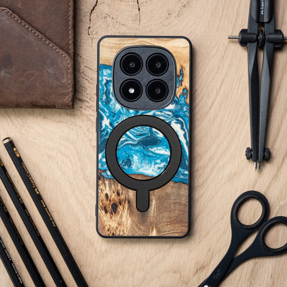 Etui Bewood Unique do Xiaomi Redmi Note 15 Pro Plus 5G - Planets - Uran z MagSafe (3)