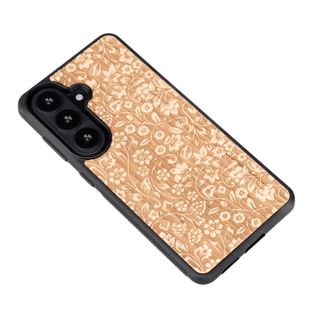 Drewniane Etui Bewood do Samsung Galaxy A57 5G KWIATY POLNE ANIEGRE (3)