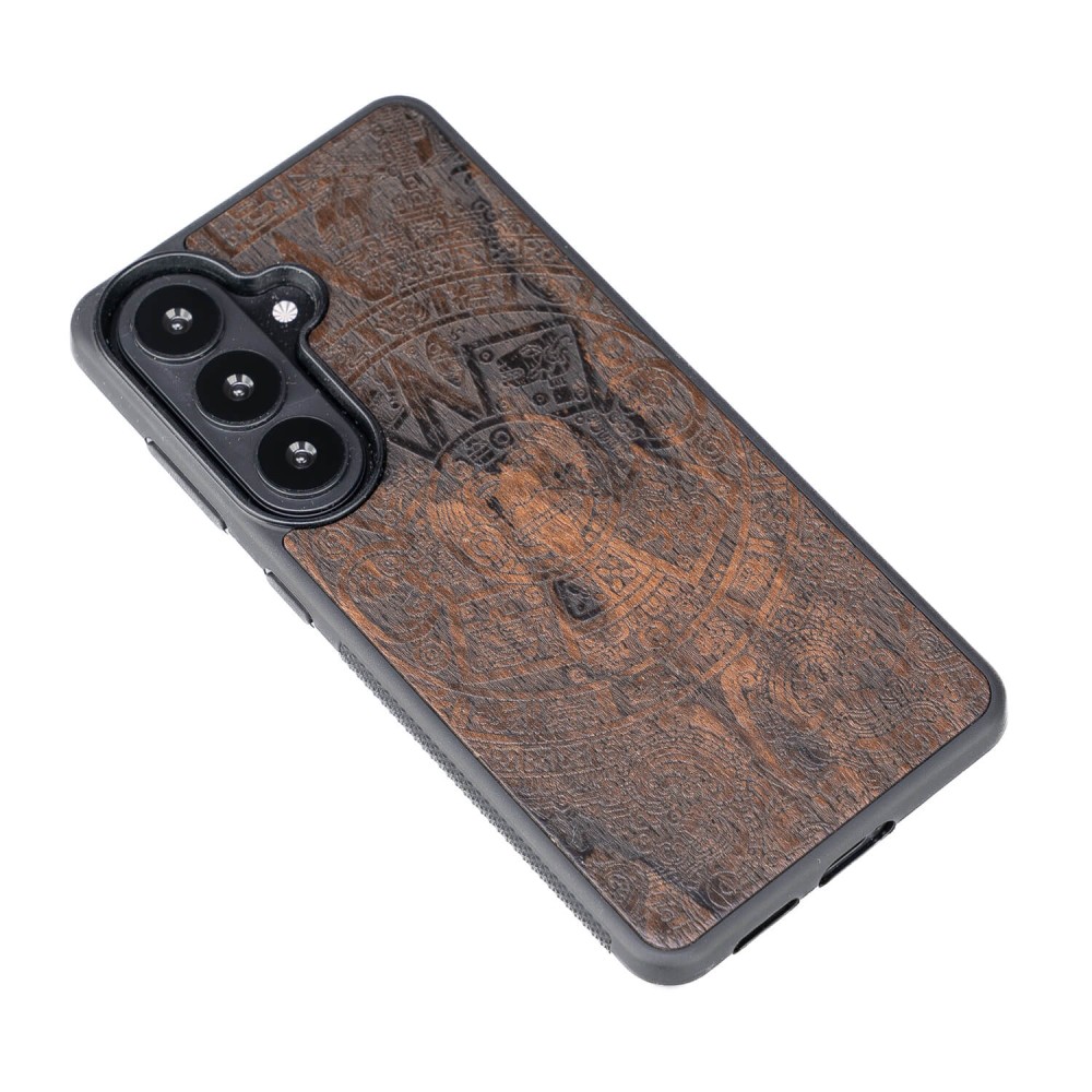 Drewniane Etui Bewood do Samsung Galaxy A57 5G KALENDARZ AZTECKI ZIRICOTE (3)