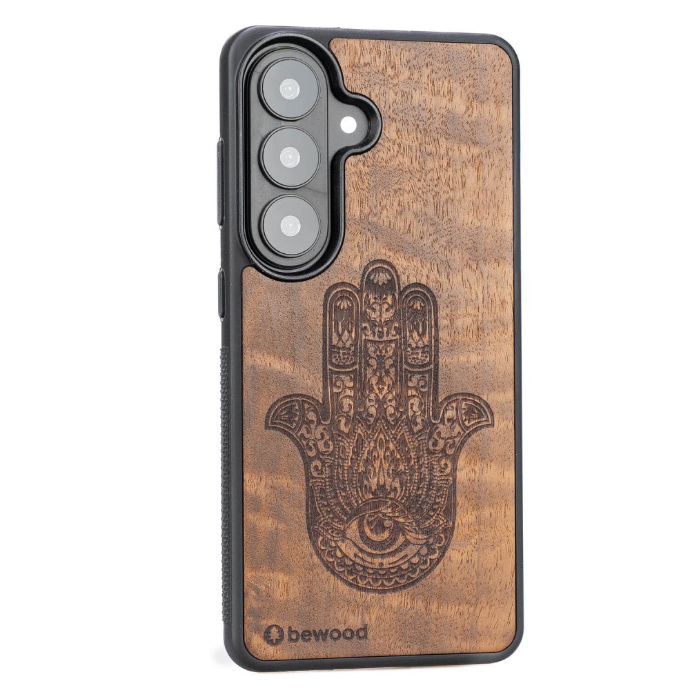 Drewniane Etui Bewood do Samsung Galaxy A57 5G HAMSA IMBUIA (2)