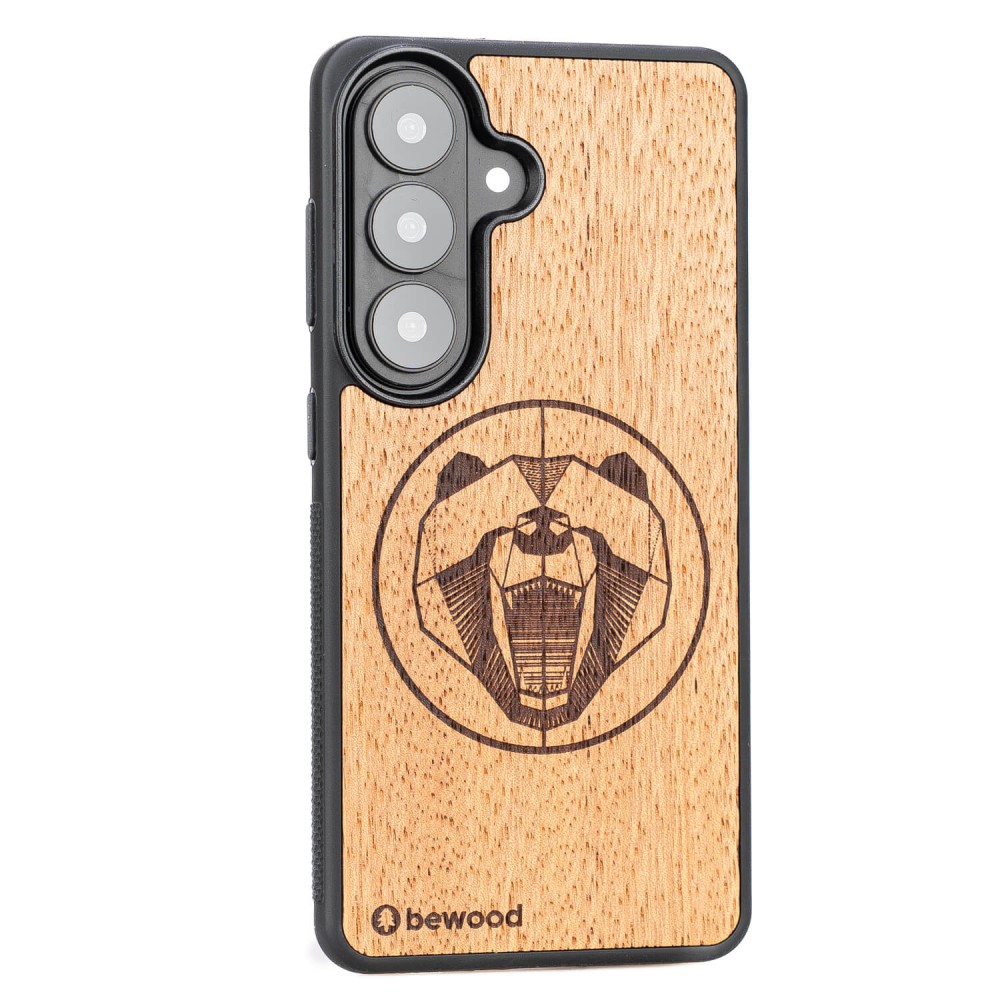 Drewniane Etui Bewood do Samsung Galaxy A37 5G NIEDŹWIEDŹ MERBAU (2)