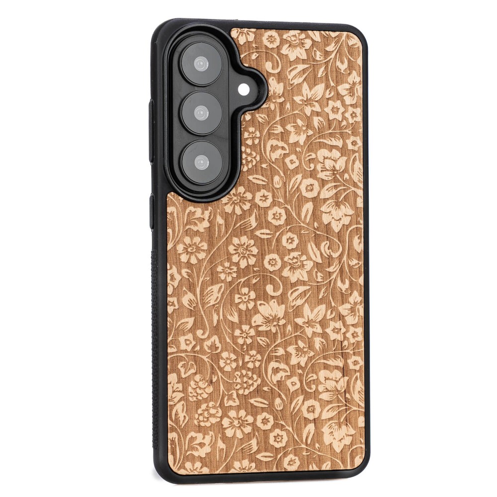 Drewniane Etui Bewood do Samsung Galaxy A37 5G KWIATY POLNE ANIEGRE (2)