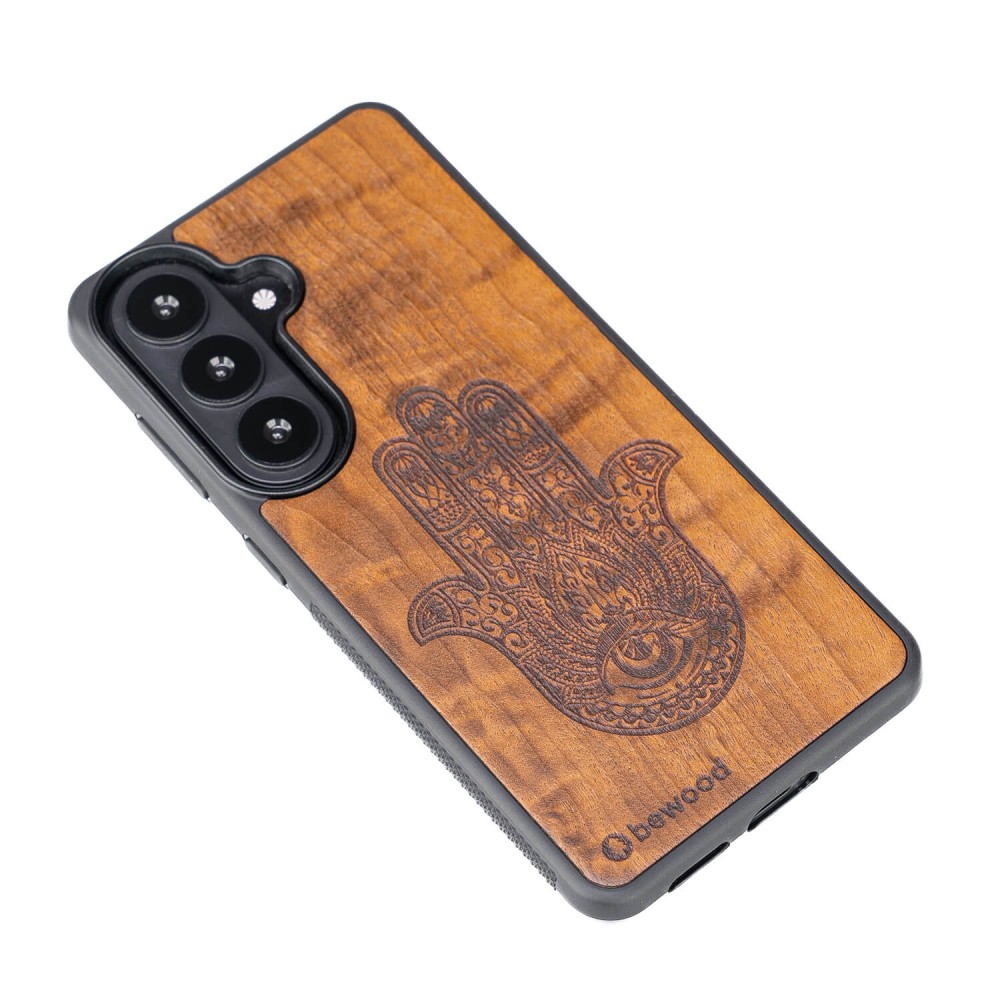 Drewniane Etui Bewood do Samsung Galaxy A37 5G HAMSA IMBUIA (3)