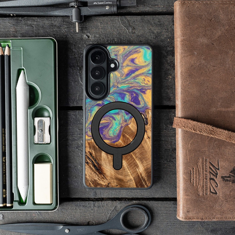 Etui Bewood Unique do Samsung Galaxy A57 5G - Planets - Merkury z MagSafe (3)