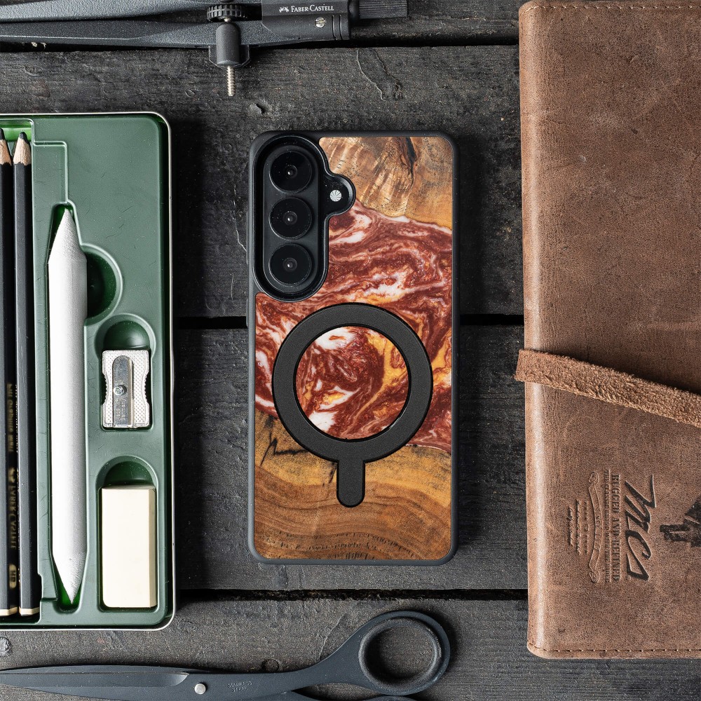 Etui Bewood Unique do Samsung Galaxy A57 5G - Planets - Mars z MagSafe (3)