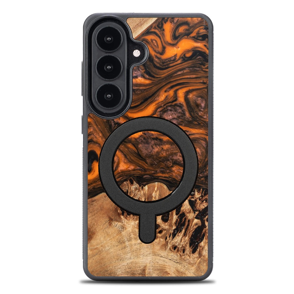 Etui Bewood Unique do Samsung Galaxy A57 5G - Orange z MagSafe (1)