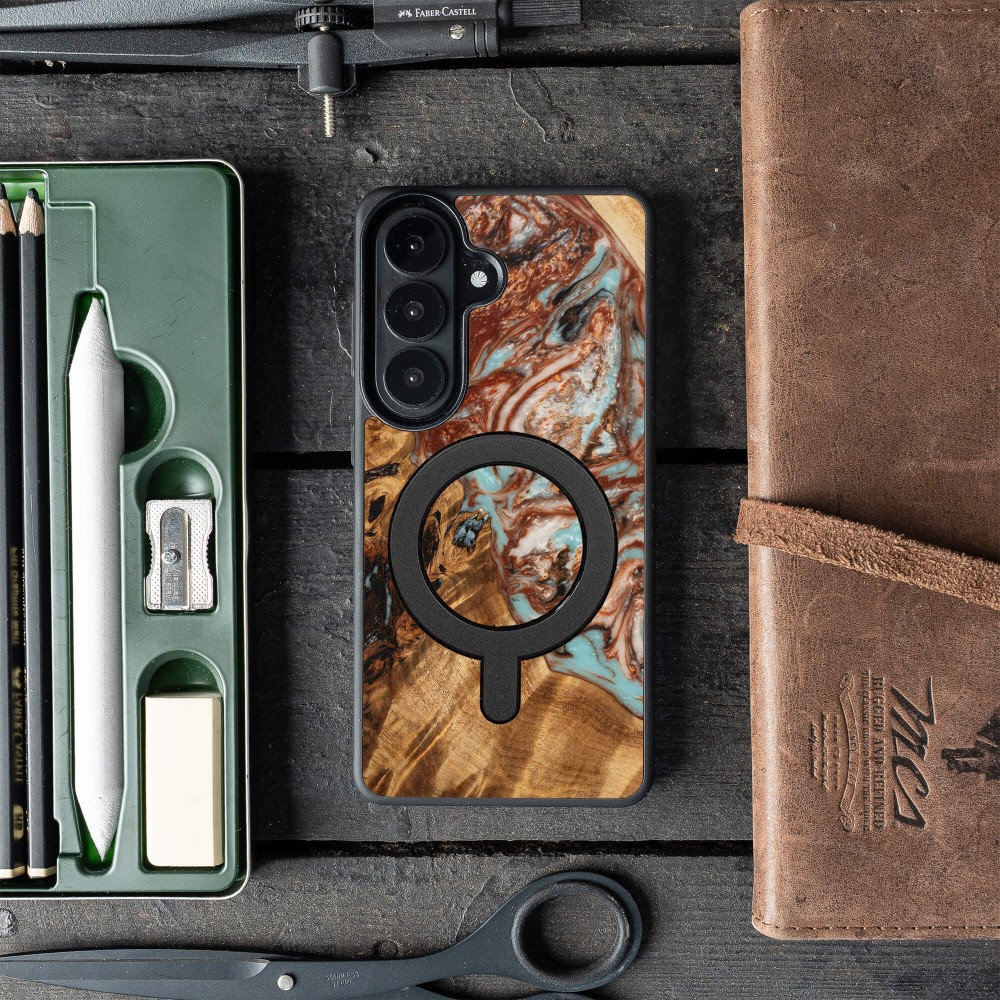Bewood Resin Case for Samsung Galaxy A37 5G - Planets - Jupiter with MagSafe (3)