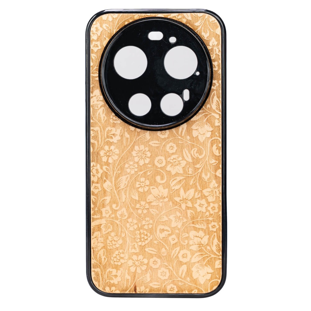Drewniane Etui Bewood do Xiaomi 17 Ultra KWIATY POLNE ANIEGRE (1)