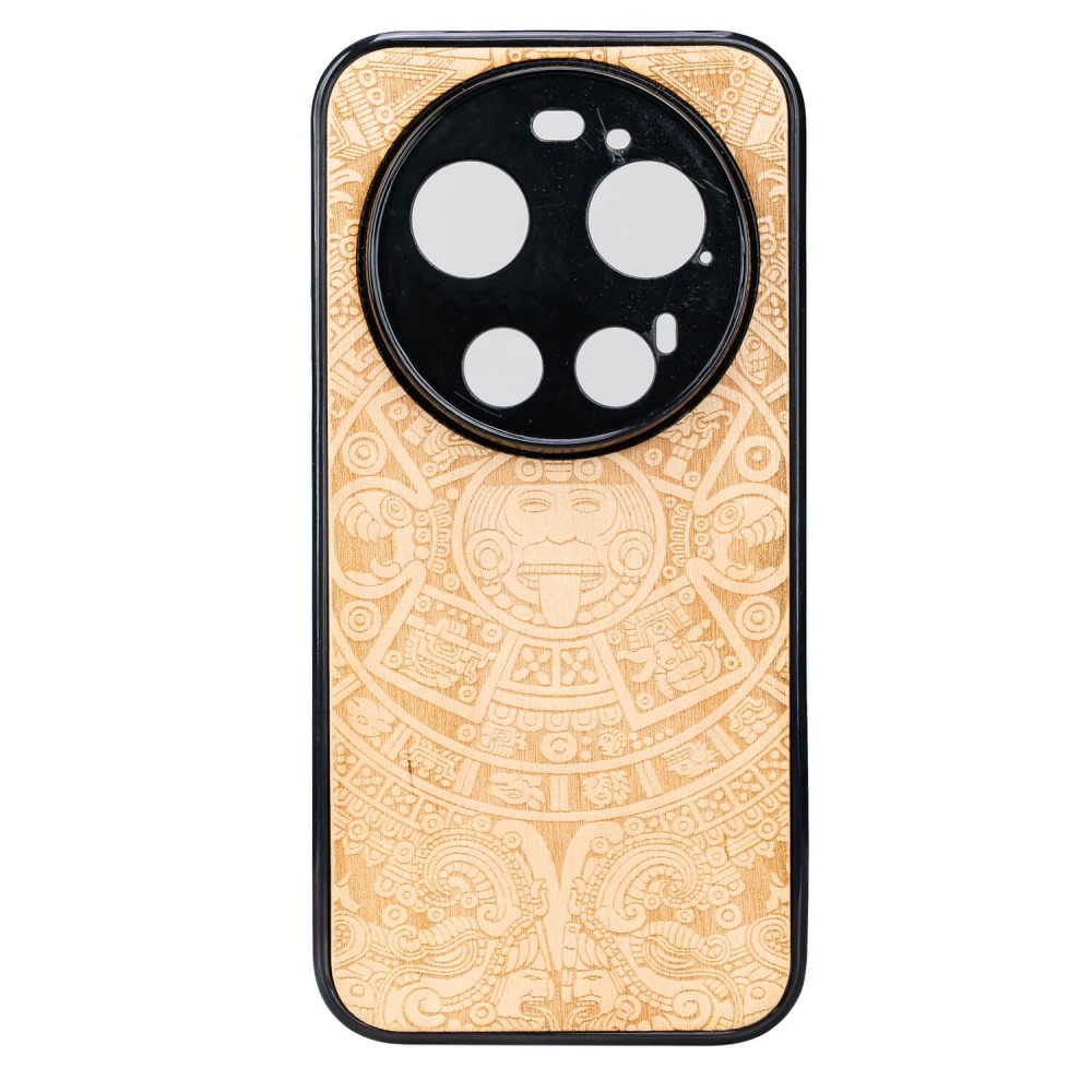 Drewniane Etui Bewood do Xiaomi 17 Ultra KALENDARZ AZTECKI ANIEGRE (1)