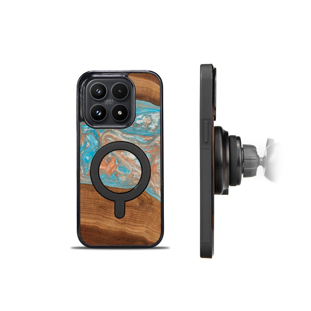 Etui Bewood Unique do Xiaomi 17 - Planets - Saturn z MagSafe (2)