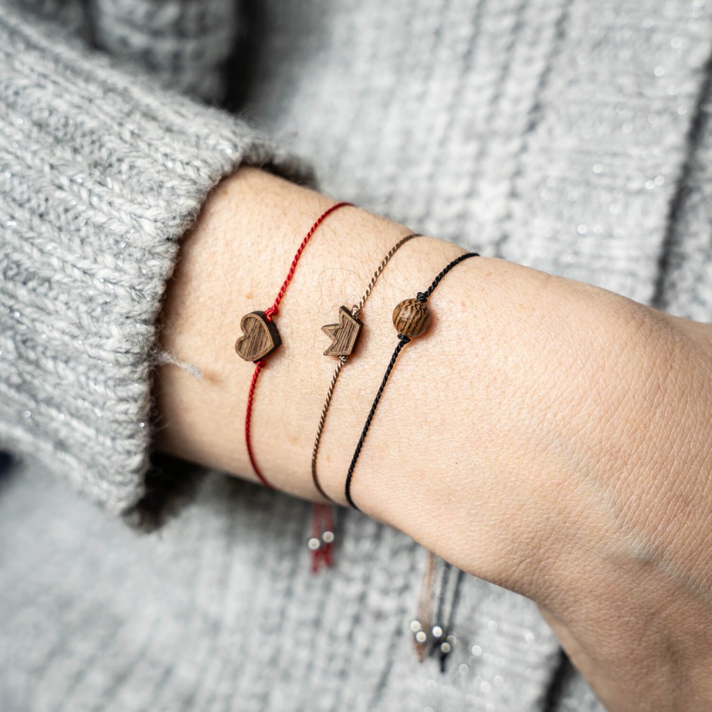 Bewood Happiness Bracelet – Heart - Red (5)
