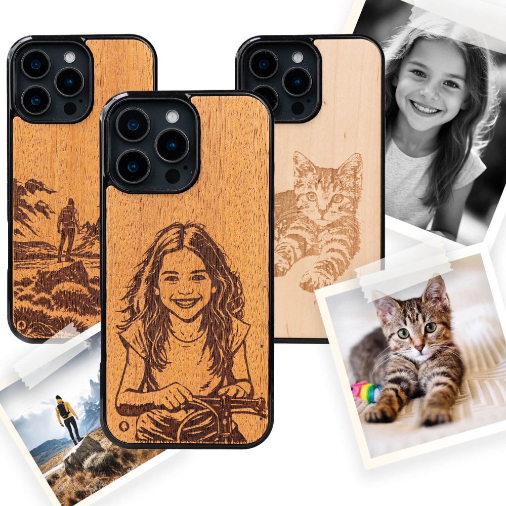 Personalized Wooden Case - Own Engraving - Photo (1)