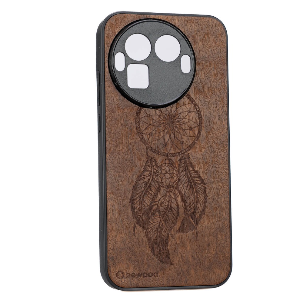 Drewniane Etui Bewood do Realme GT 8 Pro ŁAPACZ SNÓW IMBUIA (2)