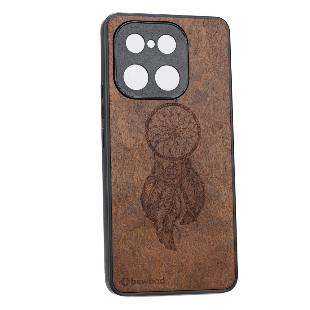 Drewniane Etui Bewood do Realme 16 Pro Plus 5G ŁAPACZ SNÓW IMBUIA (2)