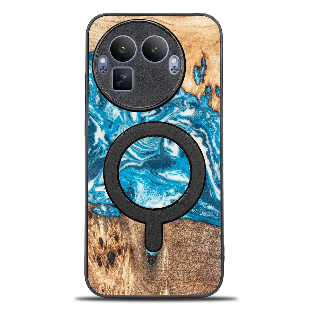 Bewood Resin Case for Realme 8 GT Pro - Planets - Uranus with MagSafe (1)