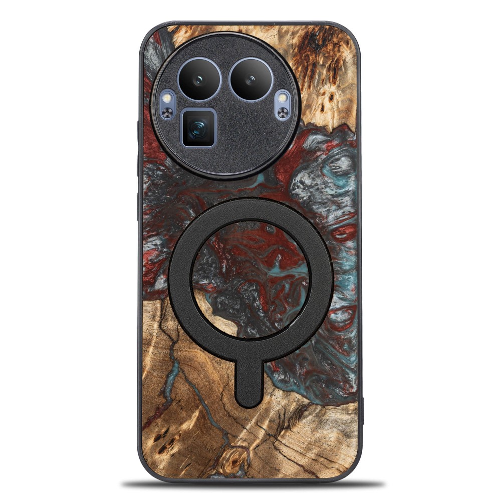 Bewood Resin Case for Realme 8 GT Pro - Planets - Pluto with MagSafe (1)