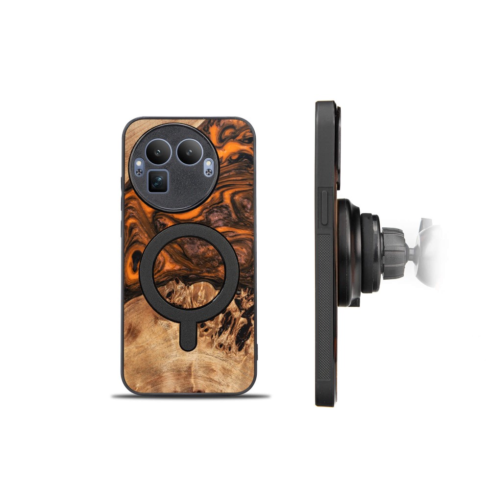 Bewood Resin Case for Realme 8 GT Pro - Orange with MagSafe (2)