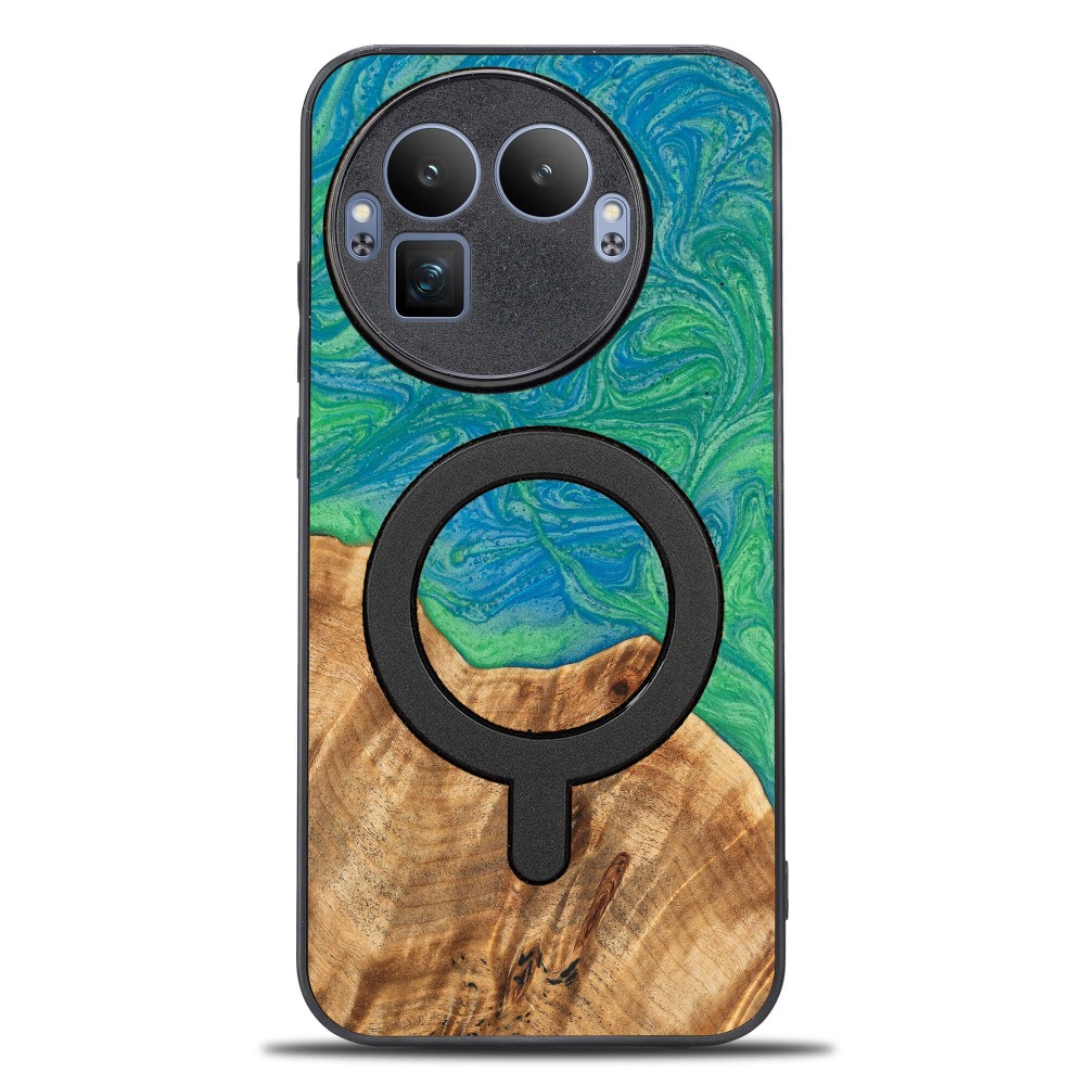 Bewood Resin Case for Realme 8 GT Pro - Neons - Tokyo with MagSafe (1)
