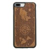 mini: Drewniane Etui iPhone 7 Plus / 8 Plus RÓŻA WIATRÓW MERBAU (1)